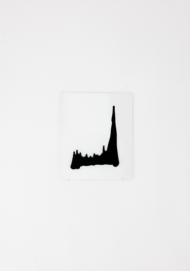 ohne titel, Glas, Farbe 60 x 50 cm, 2012